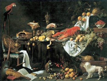 Naturaleza muerta Painting - Adriaen van Utrecht bodegón